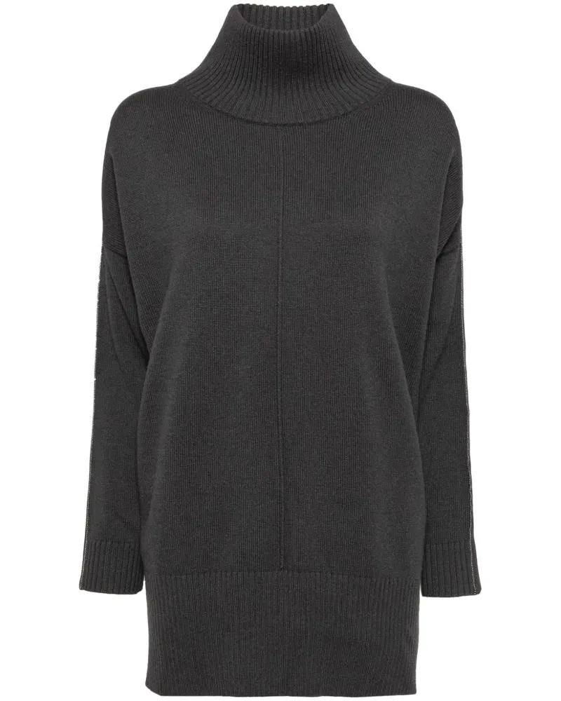 N.Peal Metal Pullover aus Kaschmir - Grau Grau