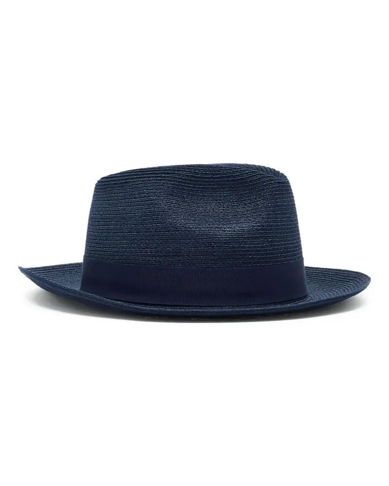 Giorgio Armani Hut mit Ripsband - Blau Blau