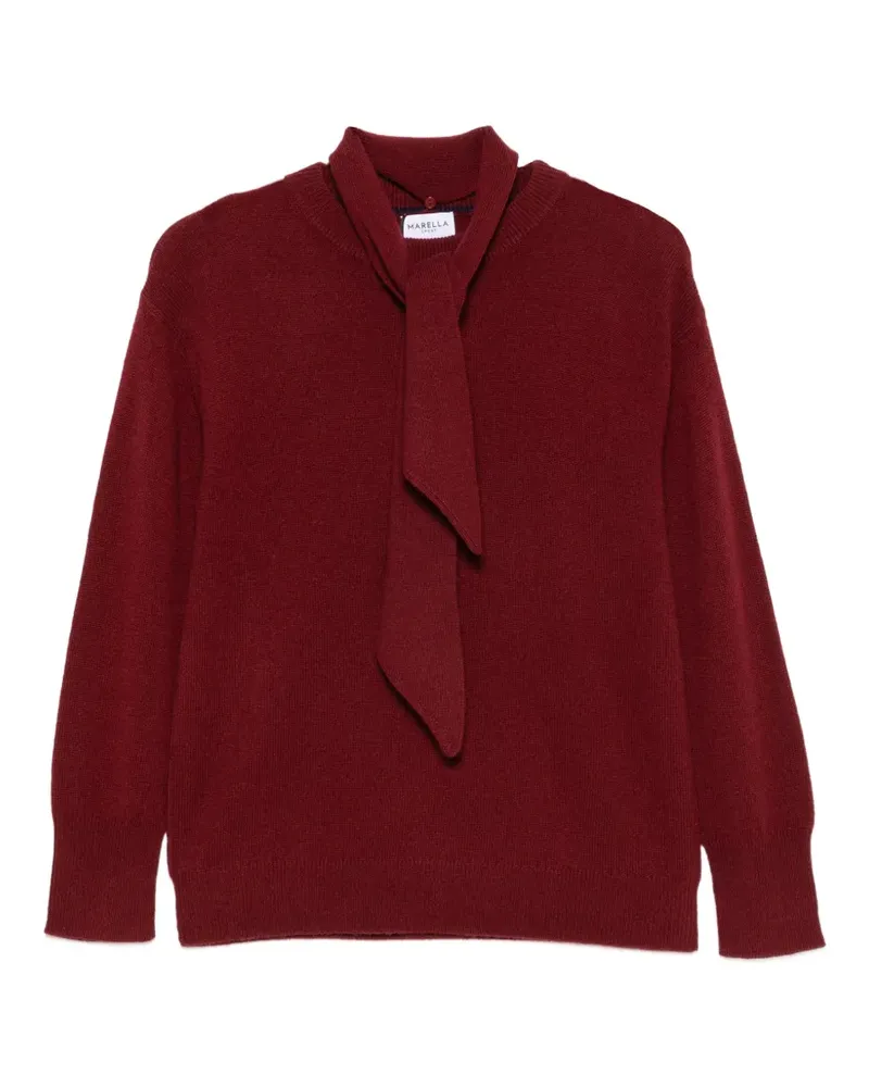 MARELLA Pullover mit Schleife - Rot Rot