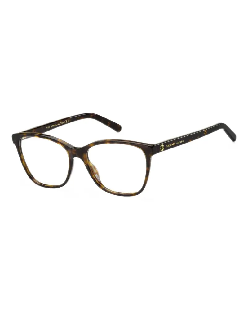 Marc Jacobs tortoiseshell-effect cat-eye glasses - Braun Braun