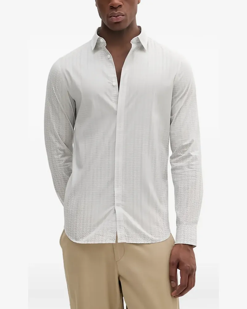Armani Exchange patterned shirt - Weiß Weiß
