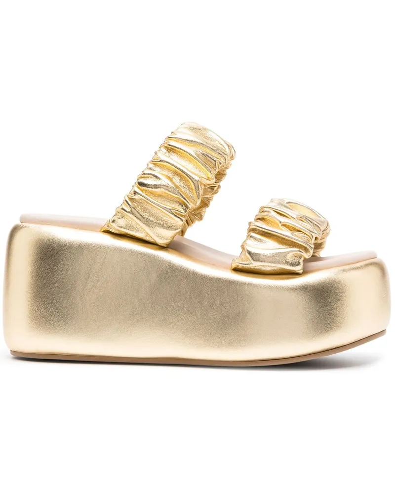 Le Silla Metallische Aiko Mules - Gold Gold