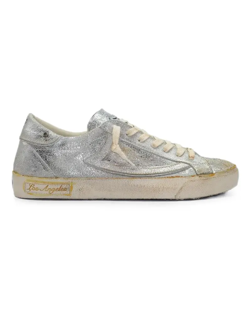 HTC Hollywood Trading Company Vipers Sneakers im Distressed-Look - Silber Silber