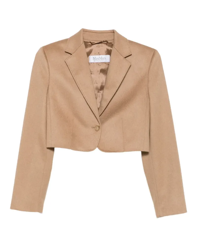 Max Mara Einreihiger Cropped-Blazer - Nude Nude