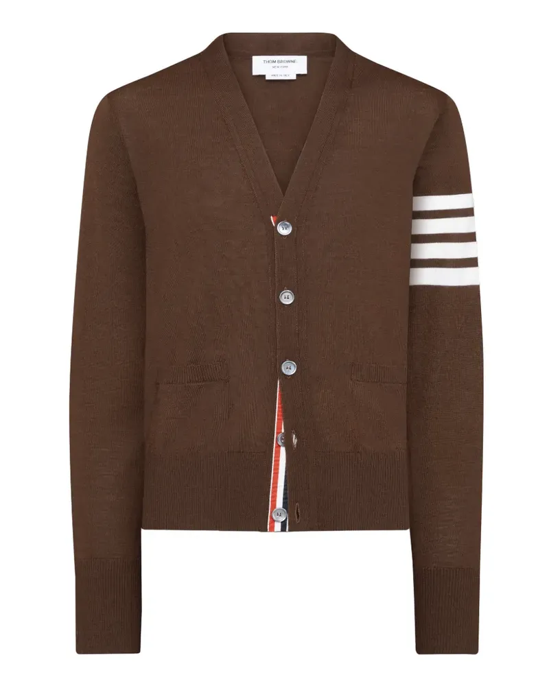 Thom Browne 4-Bar V-neck cardigan - Braun Braun