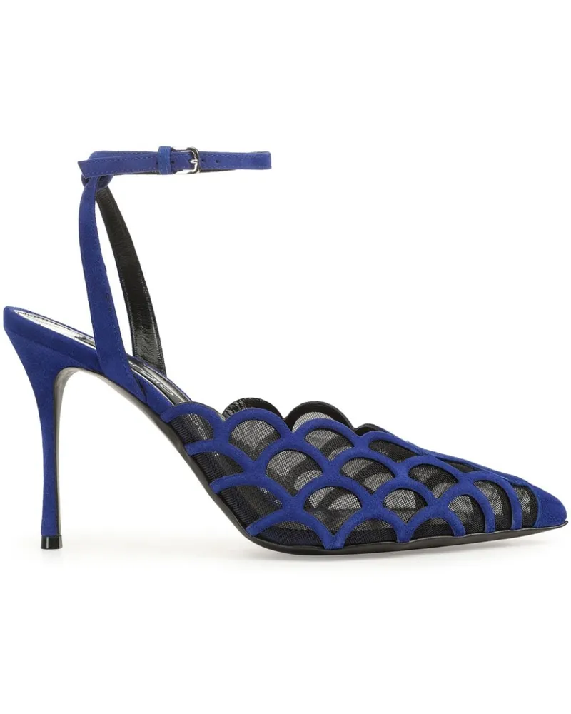 Sergio Rossi Mermaid Pumps 90mm Blau