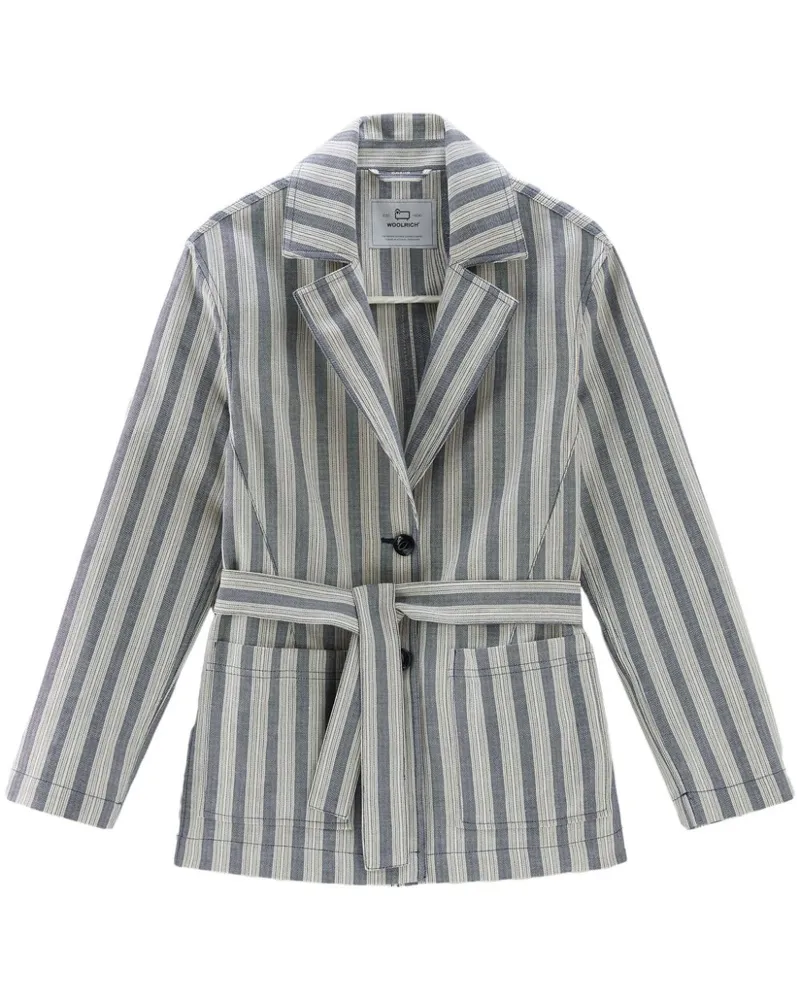 Woolrich Gestreiftes Hemd - Blau Blau