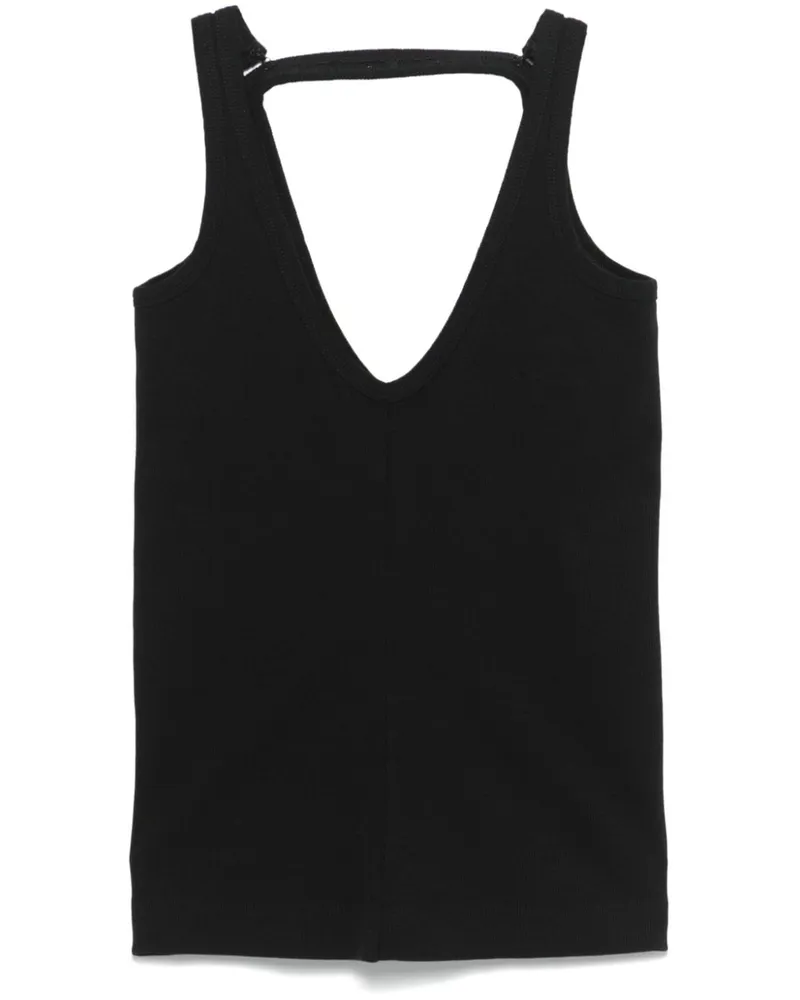 Maison Margiela Trägershirt mit Riemen - Schwarz Schwarz