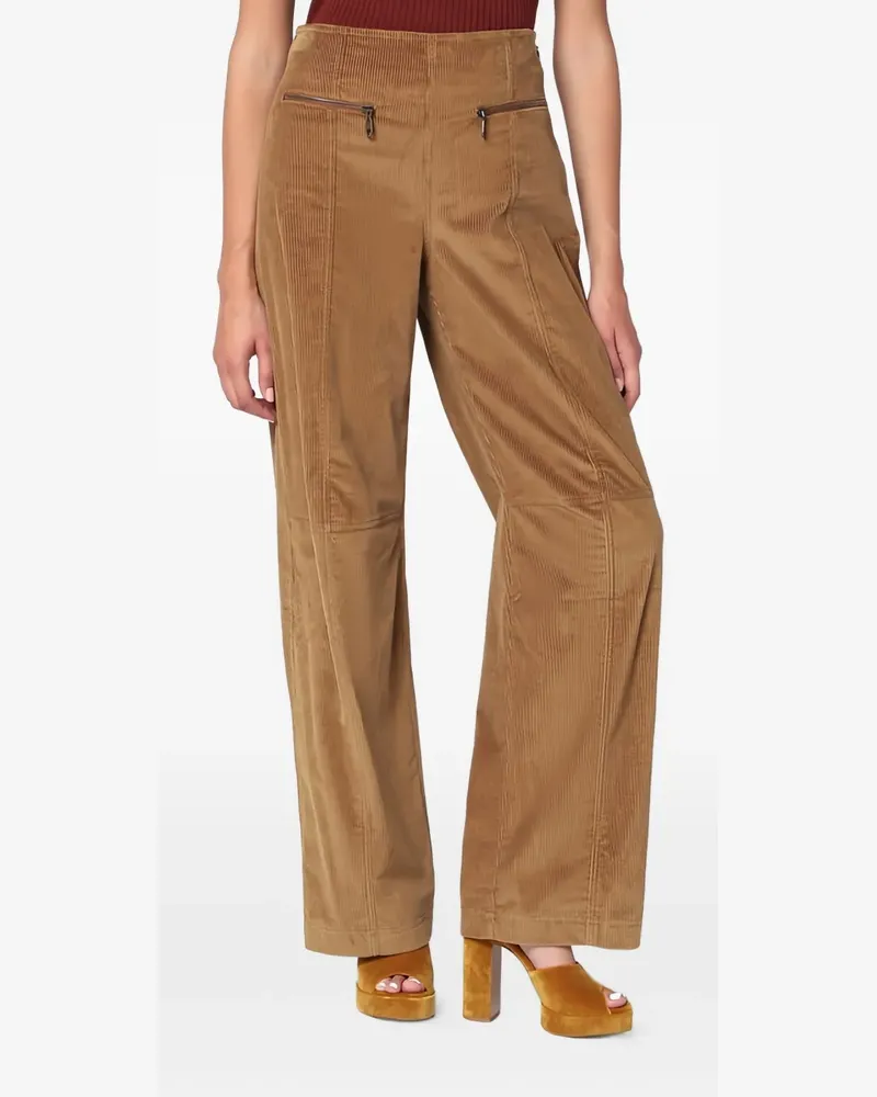 Etro Hose aus Cord mit Reißverschluss - Braun Braun
