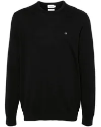 Calvin Klein Pullover mit Logo-Stickerei Schwarz