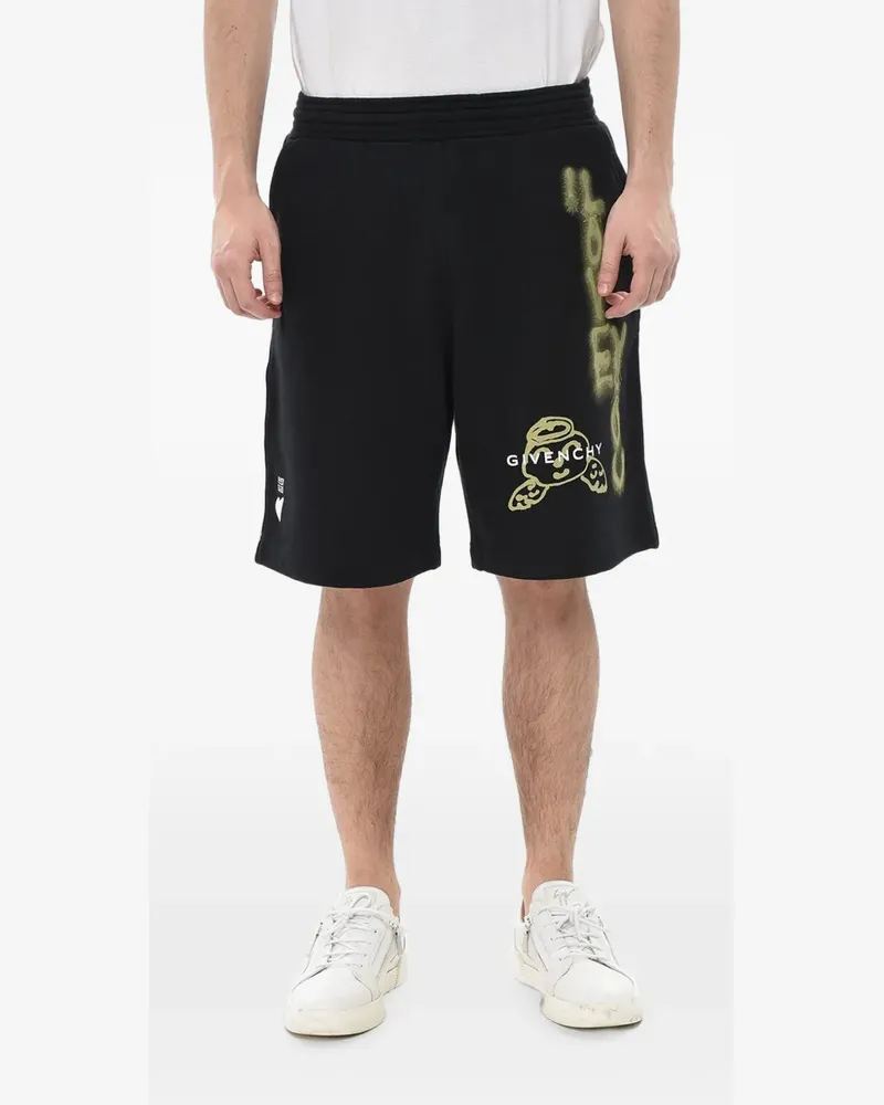 Givenchy Shorts mit Logo-Print - Schwarz Schwarz