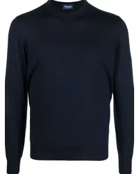 Drumohr  Pullover mit Rundhalsausschnitt Blau