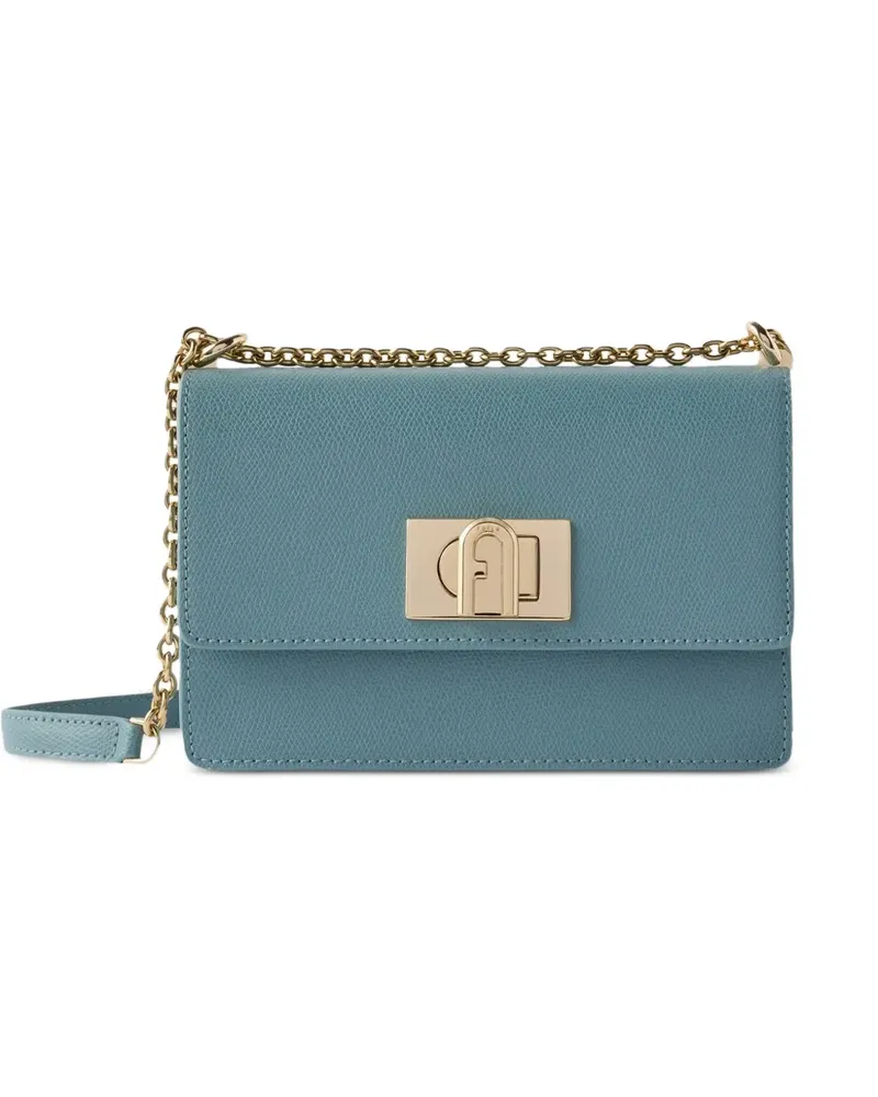 Furla Mini 1927 Tasche aus gekörntem Leder - Blau Blau