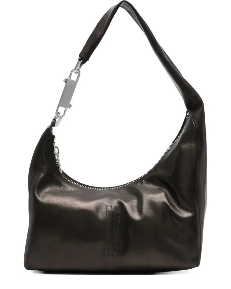 Rick Owens Schultertasche mit Reißverschluss - Schwarz Schwarz