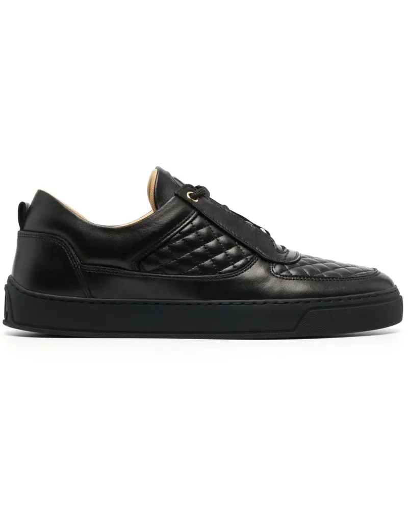 Leandro Lopes Gesteppte High-Top-Sneakers - Schwarz Schwarz