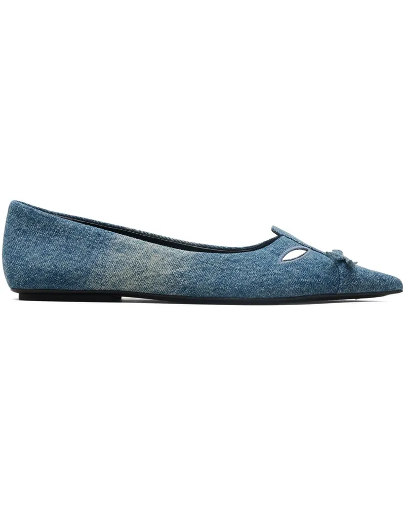 Marc Jacobs The Denim Kat Ballerinas - Blau Blau