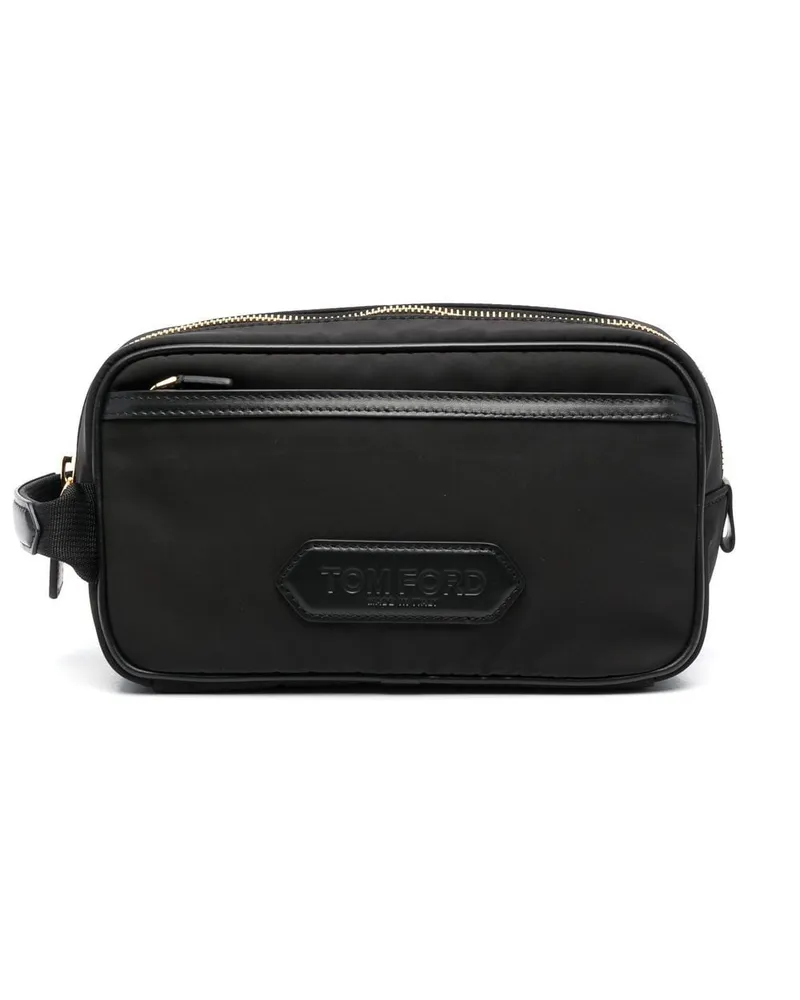Tom Ford Clutch mit Logo-Stempel - Schwarz Schwarz