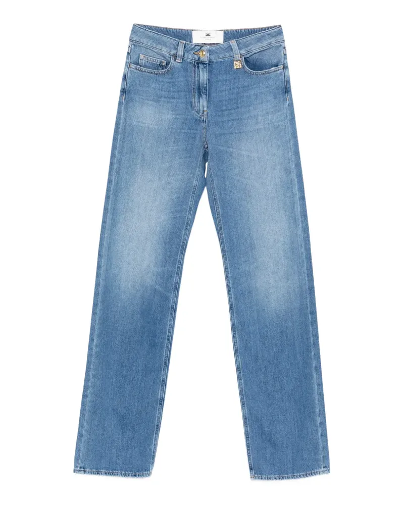 Elisabetta Franchi Jeans mit Logo - Blau Blau