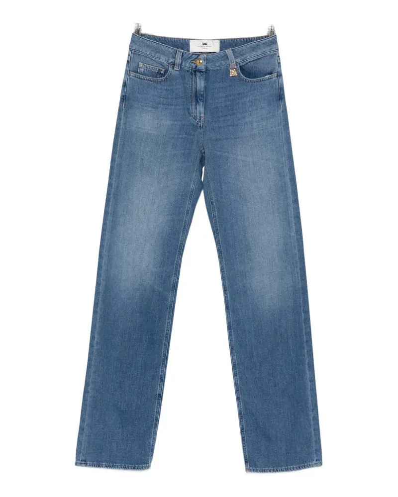 Elisabetta Franchi logo-detail jeans - Blau Blau