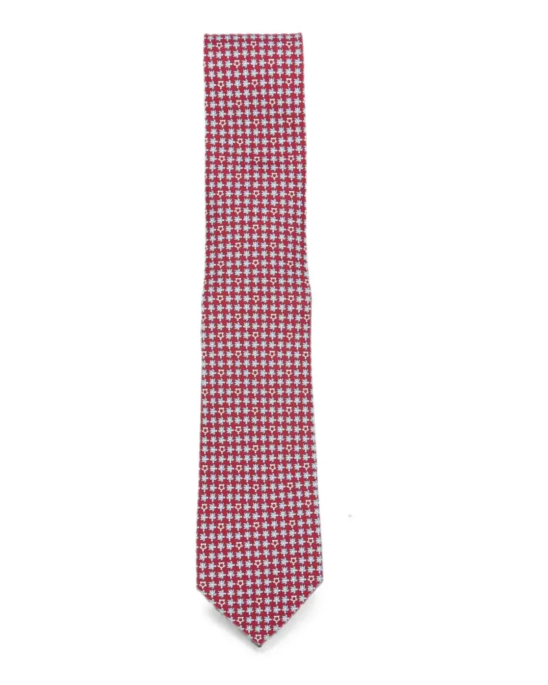 Ferragamo patterned silk tie - Rot Rot