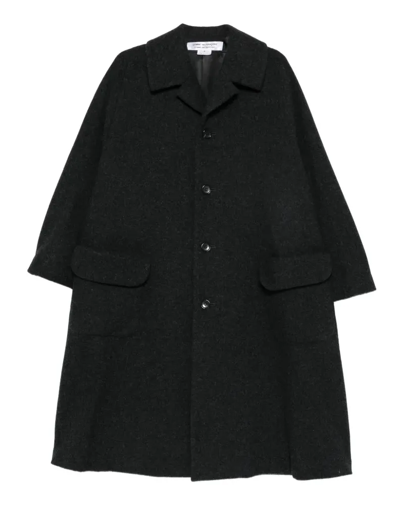 Comme des Garçons single-breasted flap-pocket coat - Grau Grau