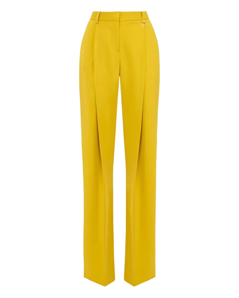 Elisabetta Franchi Hose mit Bügelfalten - Gelb Gelb