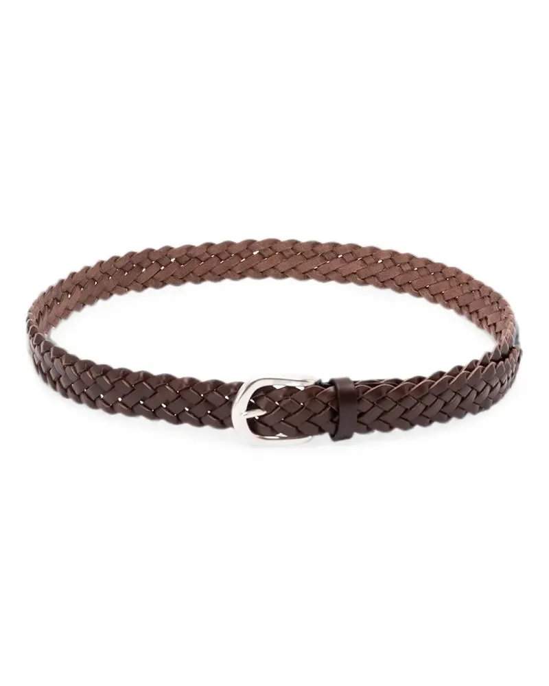 Anderson's woven leather belt - Braun Braun