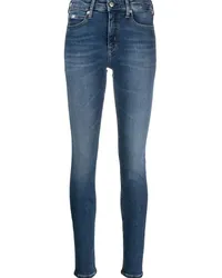 Calvin Klein mid-rise skinny jeans Blau