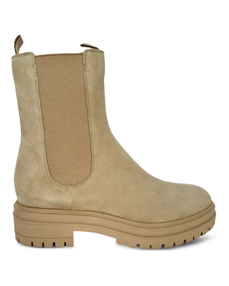 Gianvito Rossi Chester suede ankle boots - Nude Nude