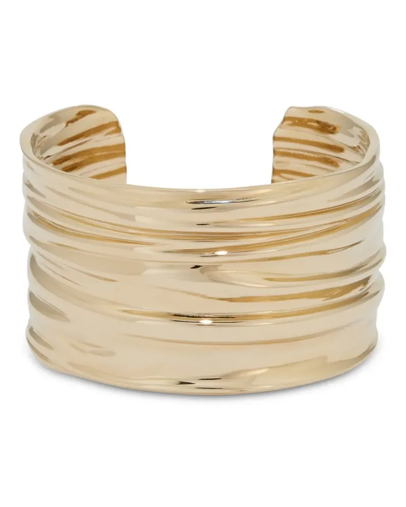 Ferragamo Großer Armreif mit Drapierung - Gold Gold