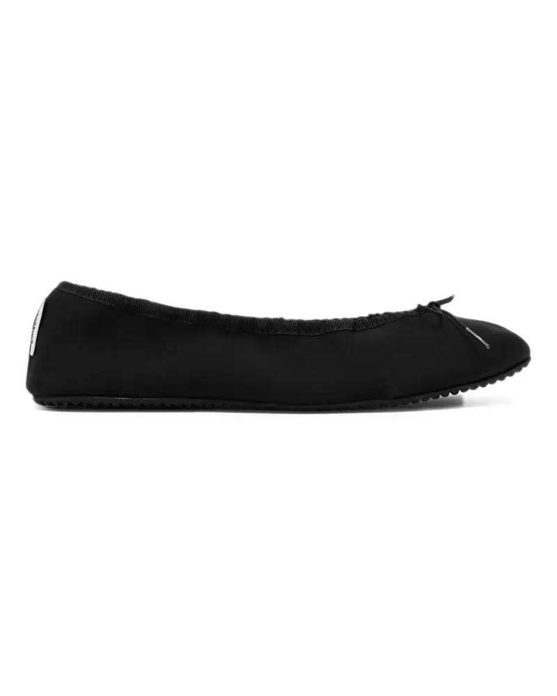GIMAGUAS bow-detail neoprene ballet flats - Schwarz Schwarz
