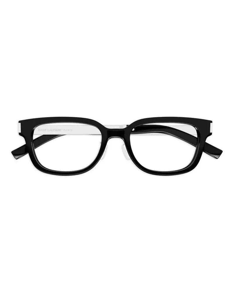 Saint Laurent Brille mit eckigem Gestell - Schwarz Schwarz