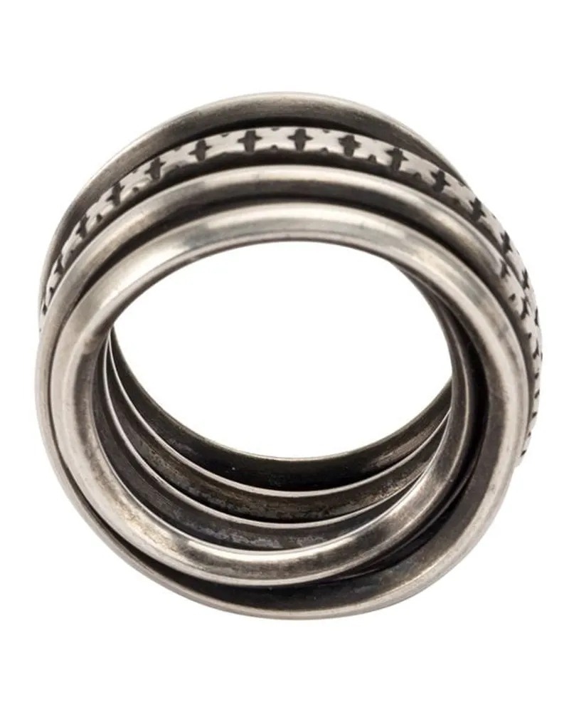 WERKSTATT:MÜNCHEN Ring mit Prägung - Silber Silber