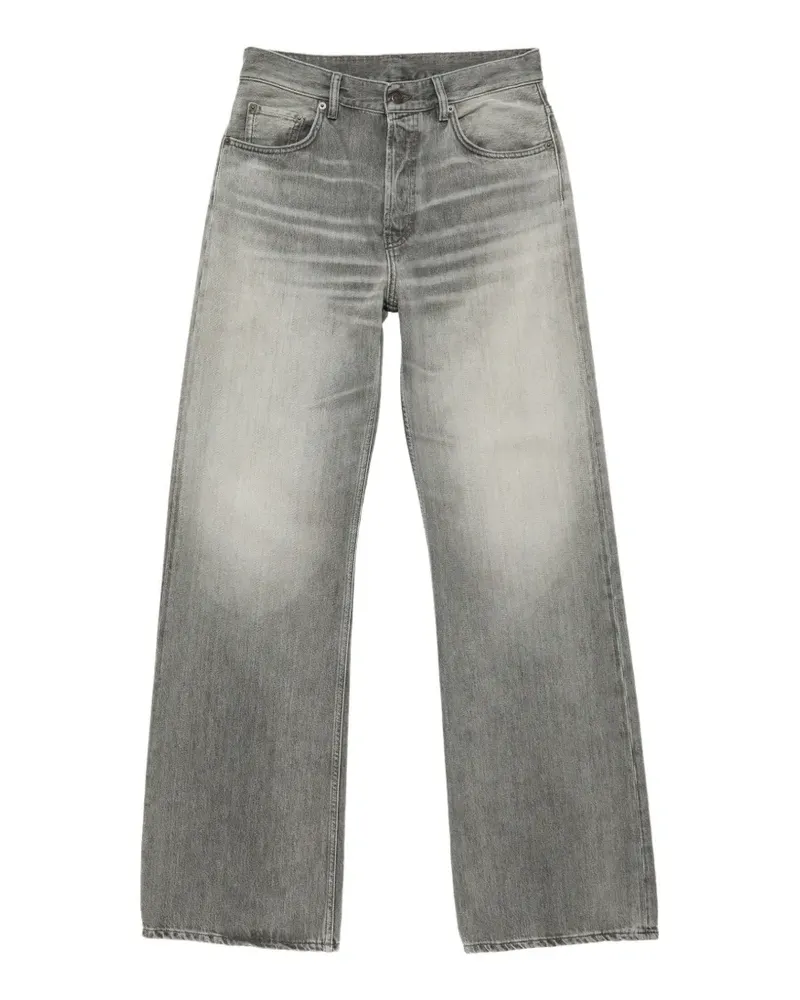 Acne Studios Ausgeblichene Jeans mit Logo-Patch - Grau Grau
