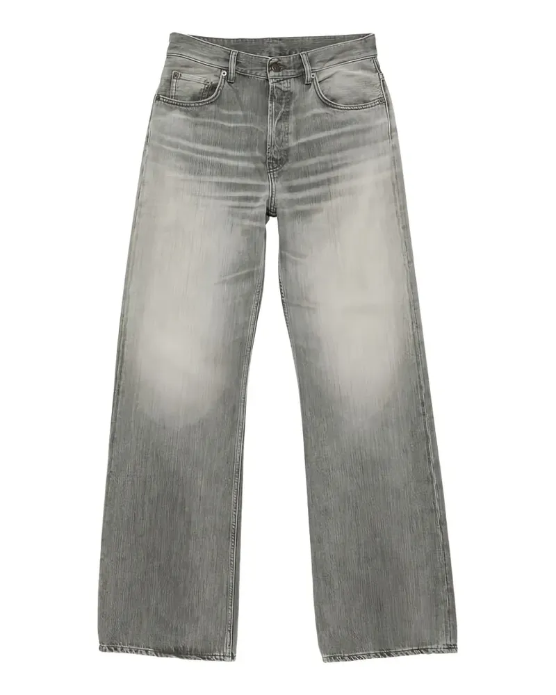 Acne Studios Ausgeblichene Jeans mit Logo-Patch - Grau Grau