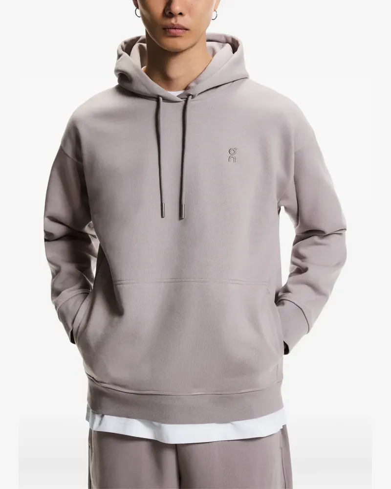 ON Hoodie mit Logo-Stickerei - Grau Grau