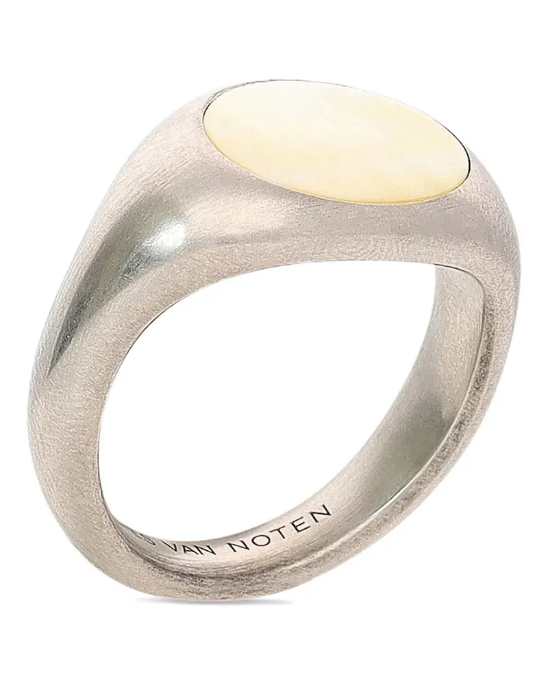 Dries van Noten Siegelring mit Schmuckstein - Silber Silber