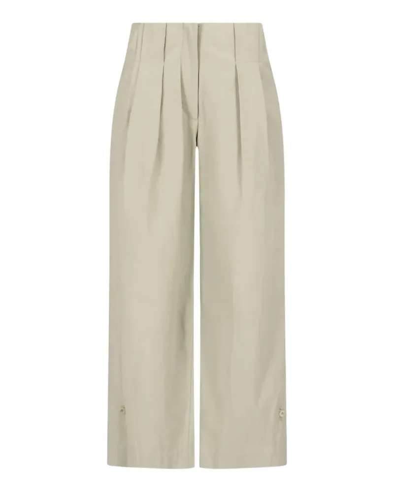LOW CLASSIC Wide-Leg-Hose mit Bundfalten - Nude Nude