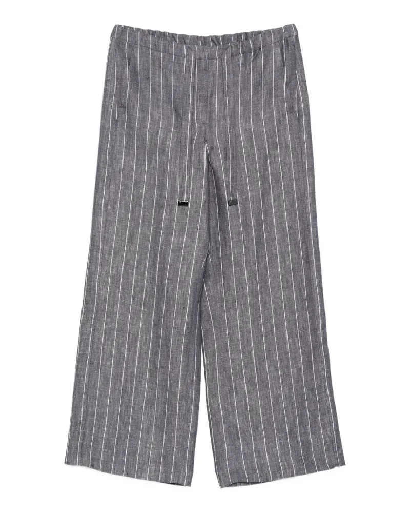 Max Mara Gestreifte Cresta Hose - Grau Grau