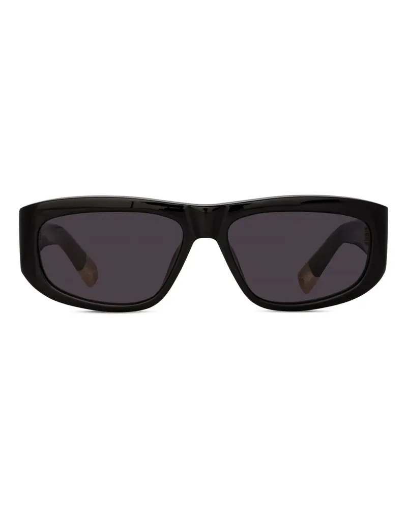 Jacquemus Pilota Sonnenbrille - Schwarz Schwarz