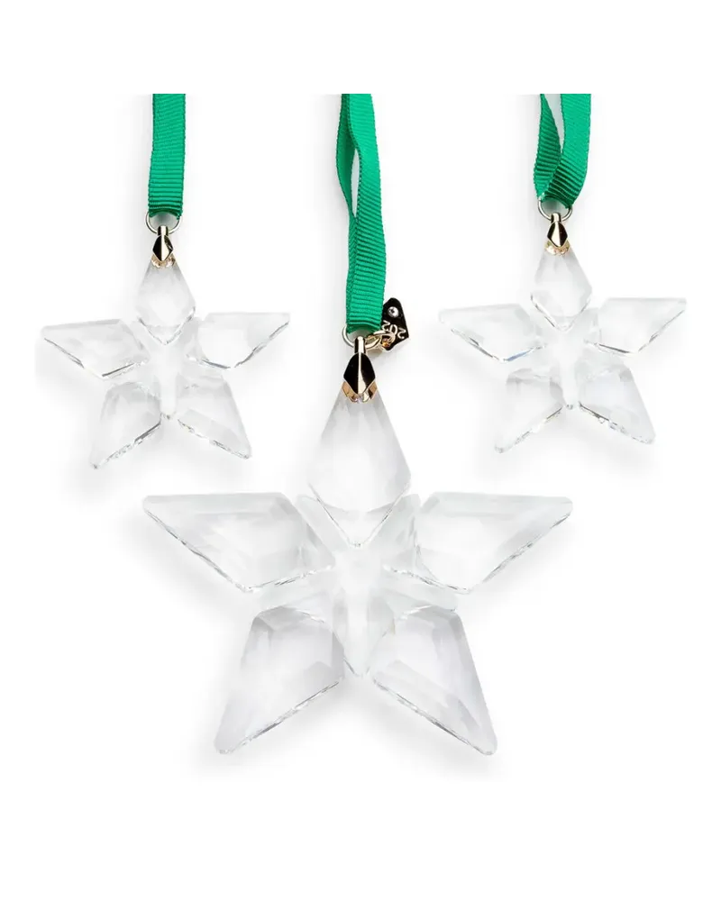 Swarovski Annual Edition star ornament (set of three) - Weiß Weiß