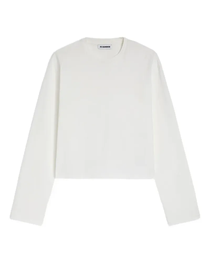 Jil Sander boxy long-sleeve T-shirt - Weiß Weiß