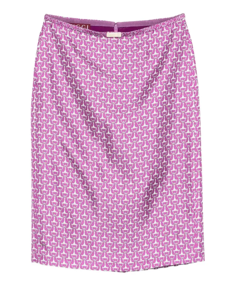 Gucci printed skirt - Violett Violett