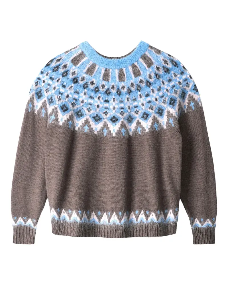STAUD patterned zane sweater - Braun Braun