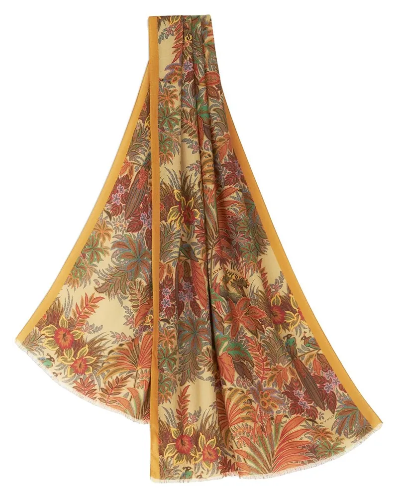 Etro Schal mit Logo-Print - Mehrfarbig Mehrfarbig