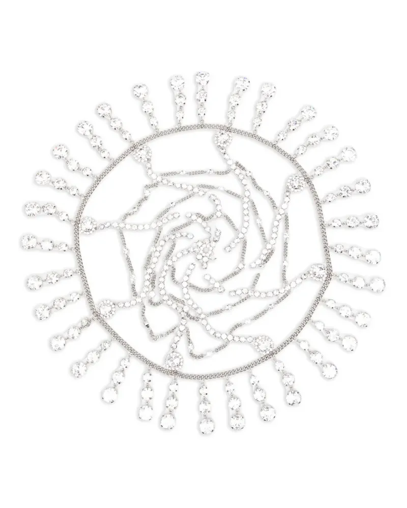 Paco Rabanne crystal-chain headpiece - Silber Silber