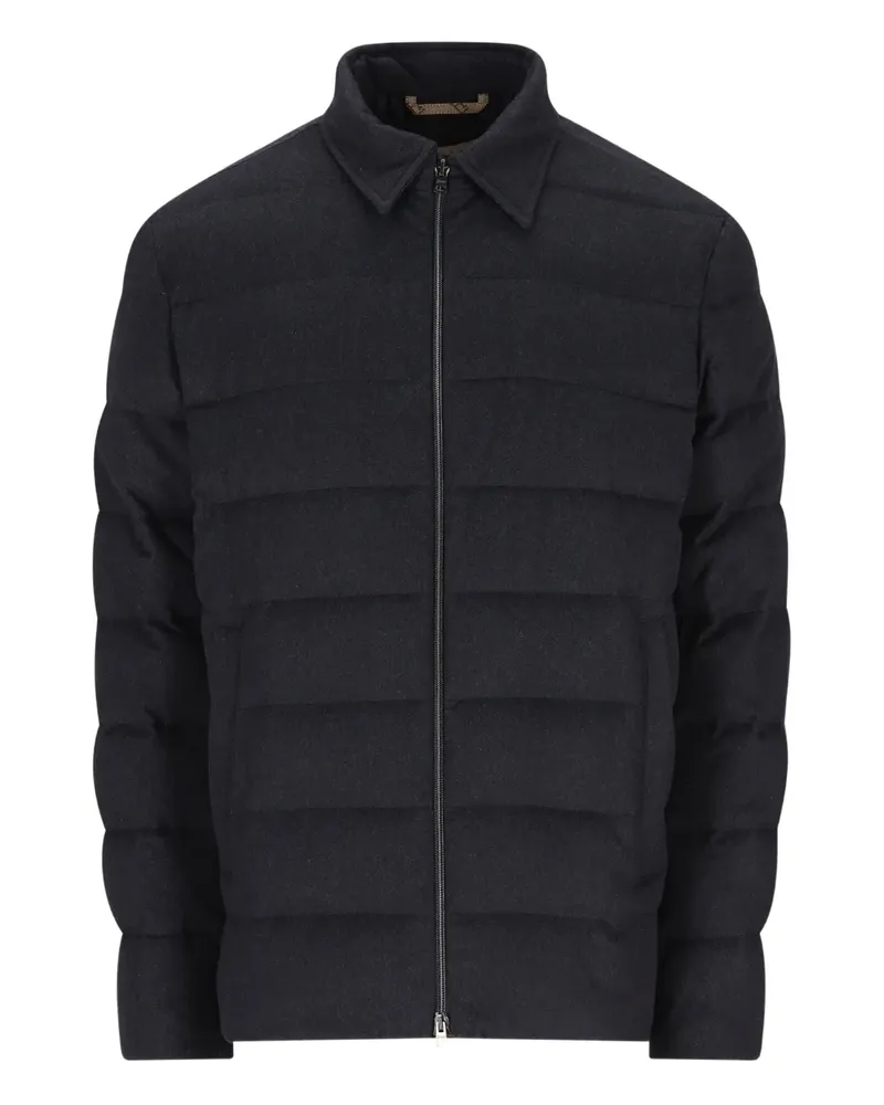 Herno Wattierte Jacke mit Polokragen - Blau Blau