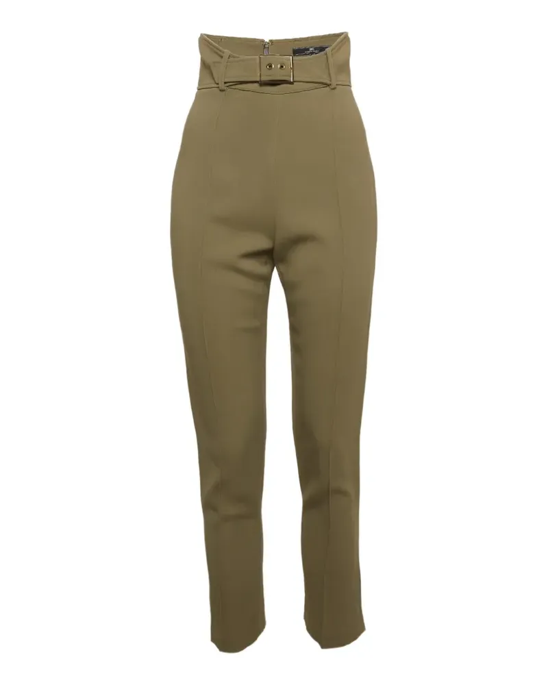 Elisabetta Franchi crepe slim-fit trousers - Grün Grün