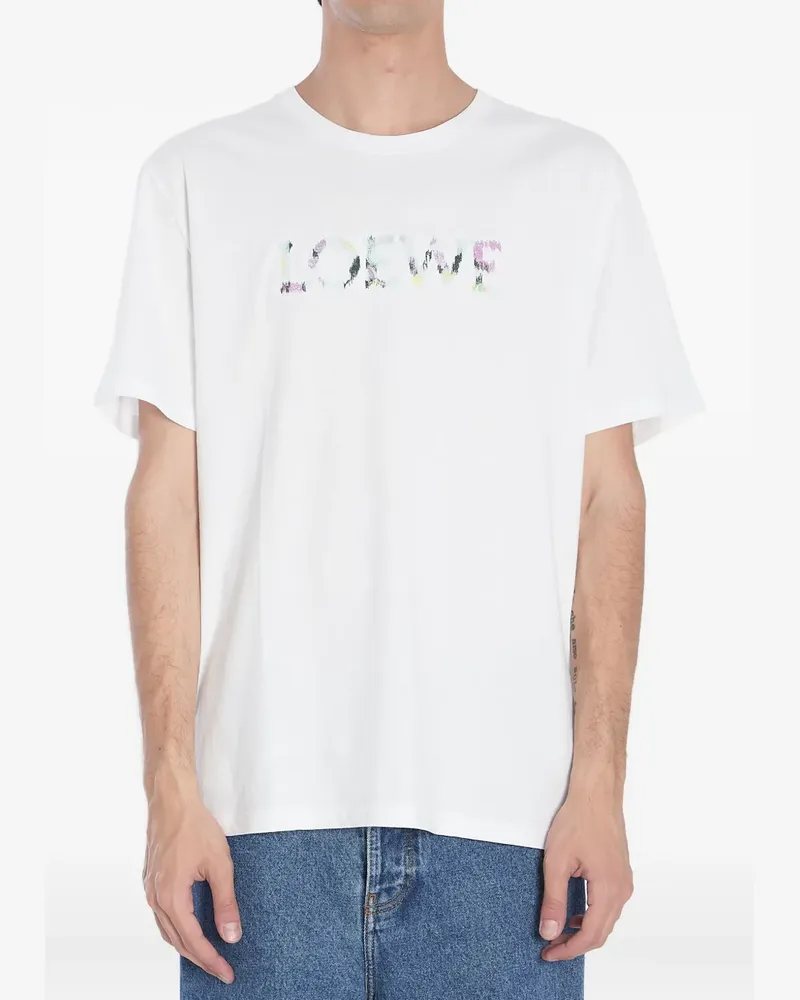 Loewe T-Shirt mit rundem Ausschnitt - 2100|WHITE 2100
