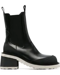 OFF-WHITE Chelsea-Boots mit Absatz Schwarz